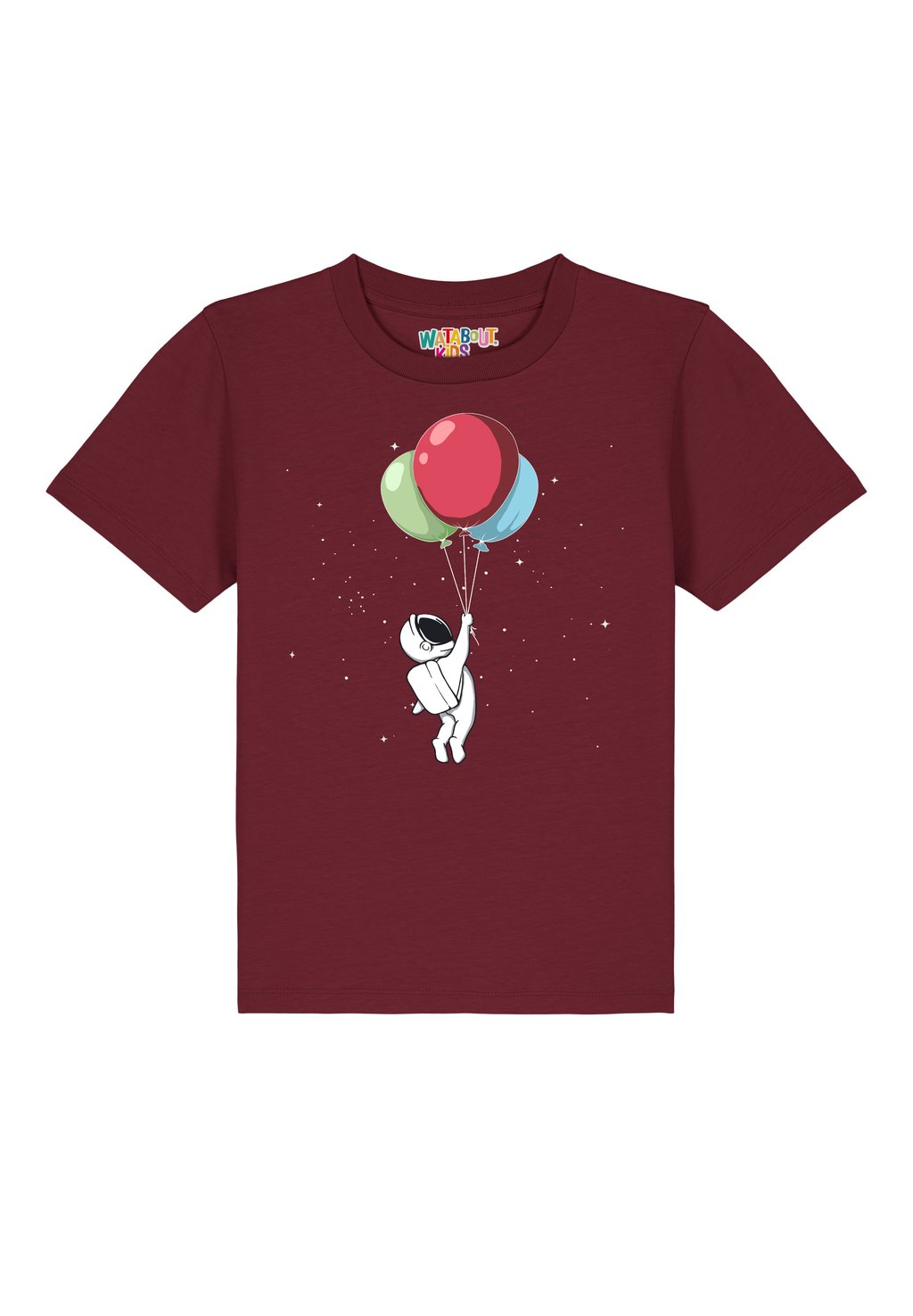 

Футболка с принтом LITTLE BALLOON ASTRONAUT watapparel, темно-красный