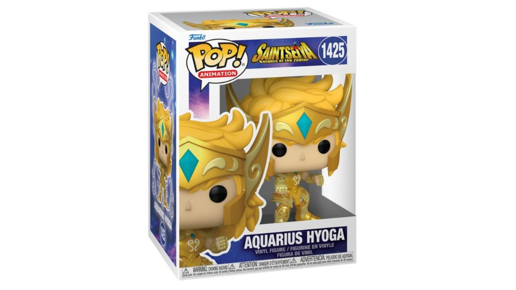 Funko - Pop! Saint Seiya Aquarius Hyoga (золотой костюм) винил коллекционная открытка gold saint подлинная the new kayou seiya saint cloth редкая se seiya bp saint cloth wake edition limited athena