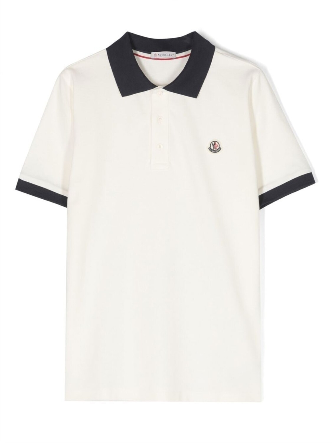 

Moncler Enfant рубашка поло с нашивкой-логотипом, нейтральный цвет