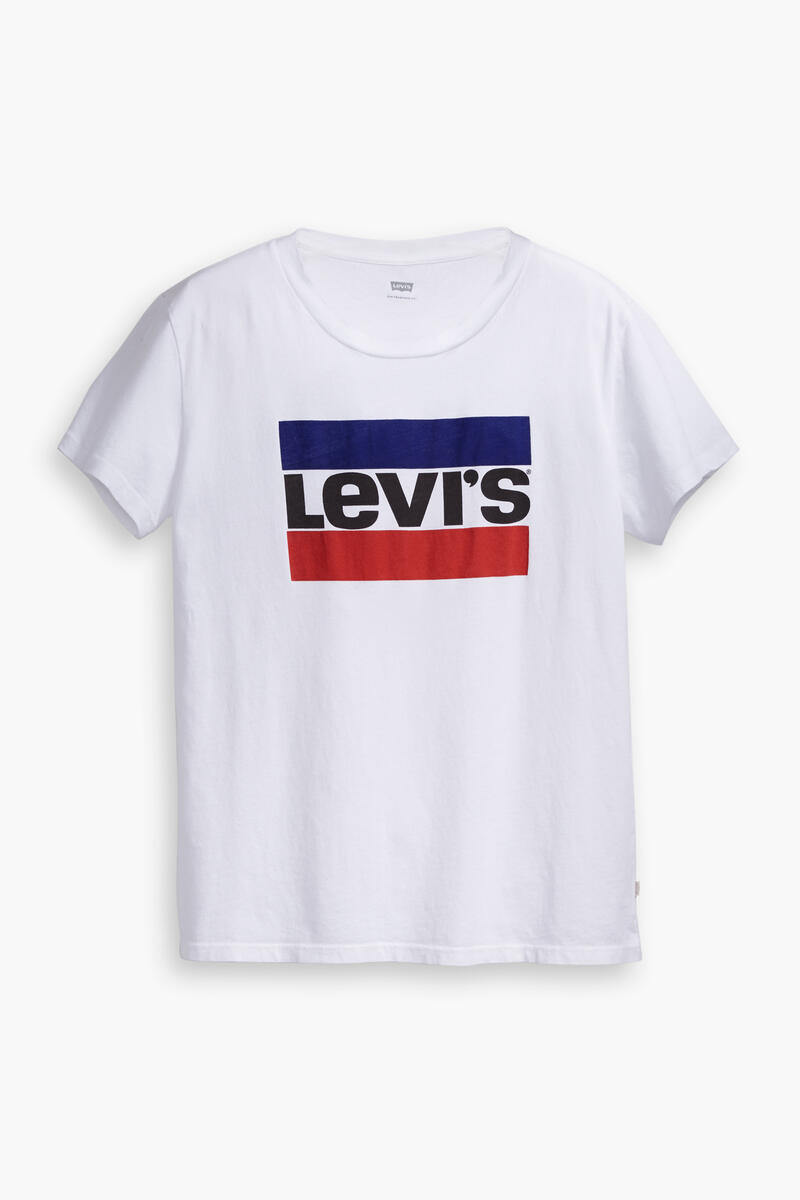 

Футболка с короткими рукавами из 100% хлопка Levi's, белый