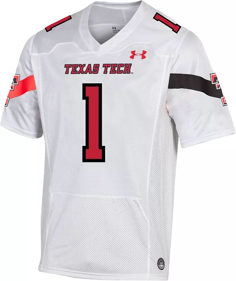 

Мужская белая майка Under Armour Texas Tech Red Raiders, реплика САУ