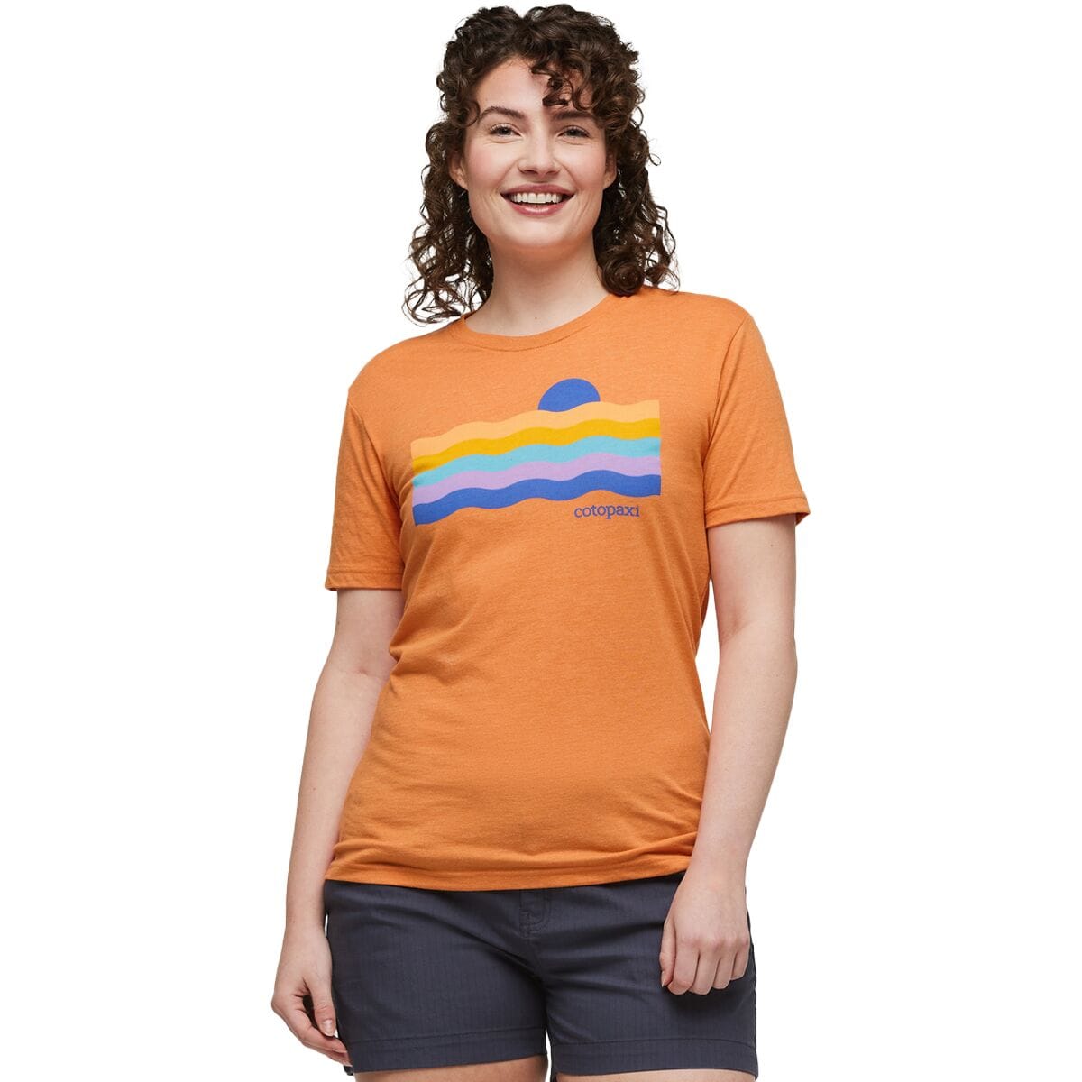 Органическая футболка disco wave Cotopaxi, цвет tamarindo