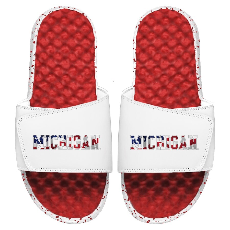 

Шлепанцы ISlide Michigan Wolverines, красный