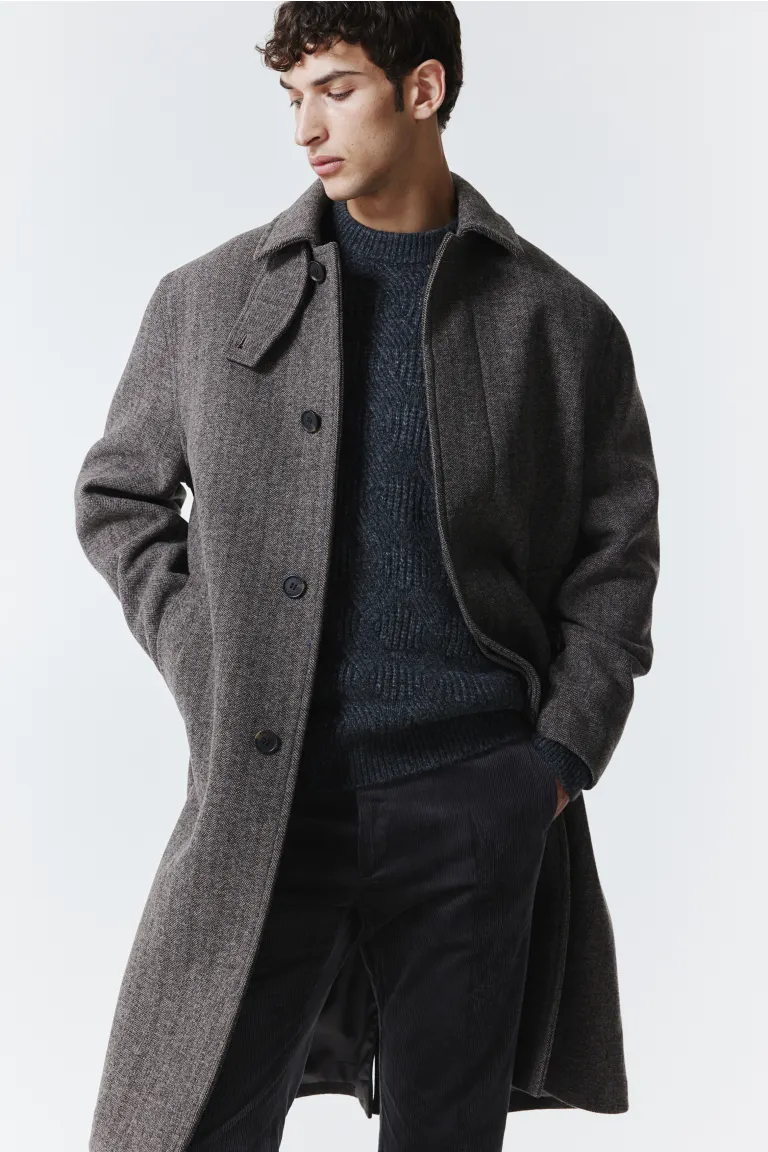 

Вельветовые брюки slim fit H&M, серый