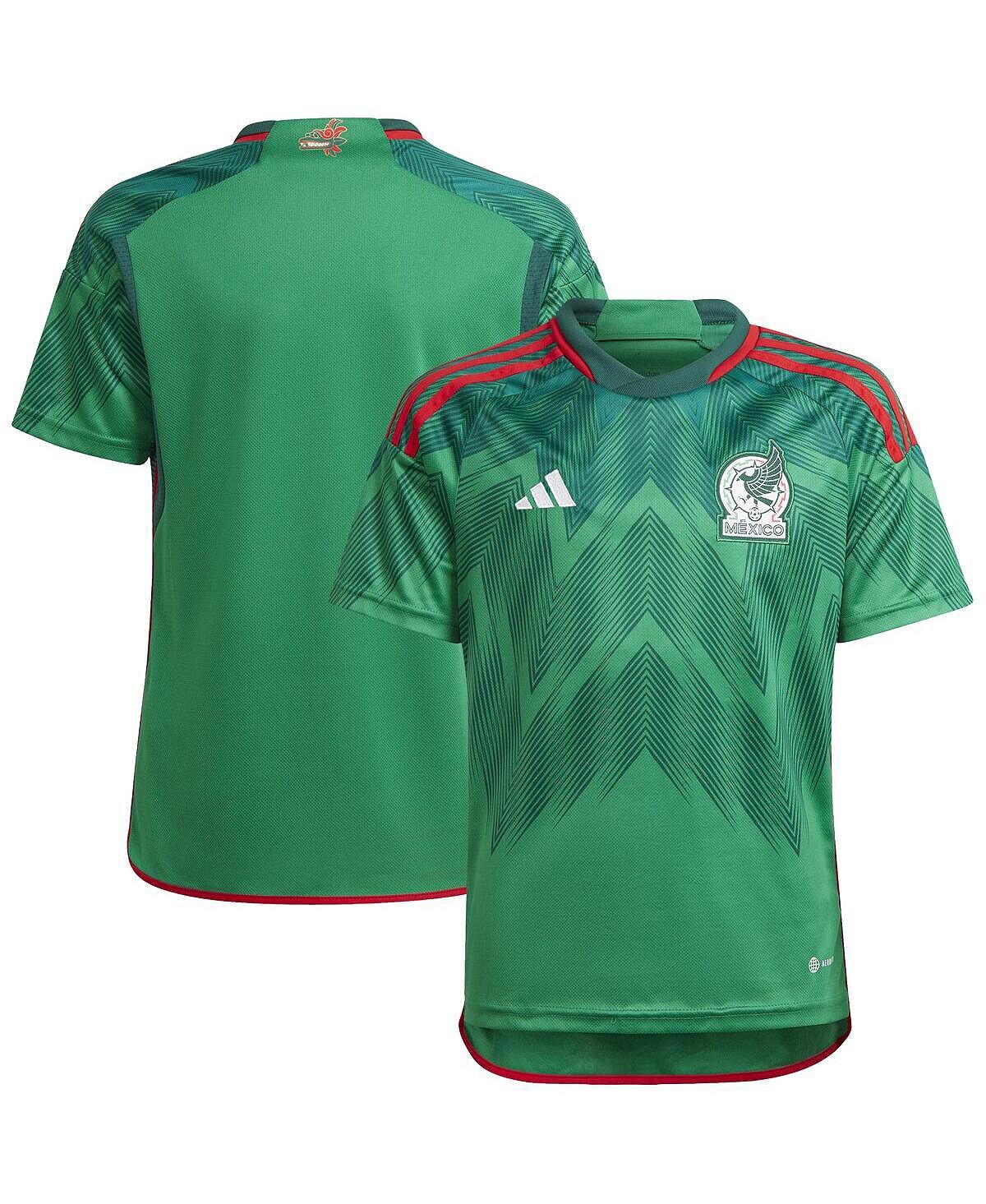 

Домашняя пустая копия Джерси сборной Мексики Big Boys Green 2022/23 adidas