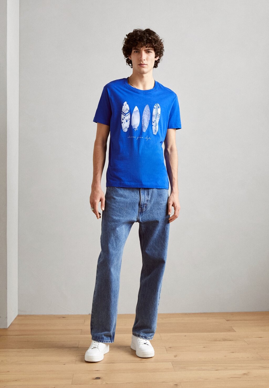 

Футболка с принтом Tee Esprit, цвет bright blue