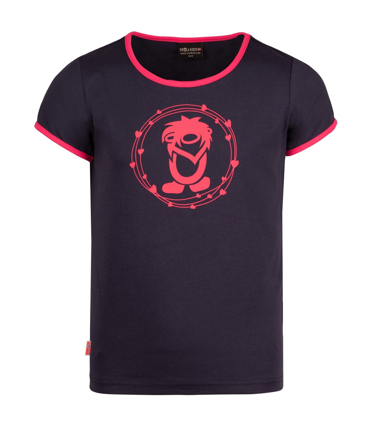 

Футболка Trollkids Oppland, цвет Marineblau/Magenta