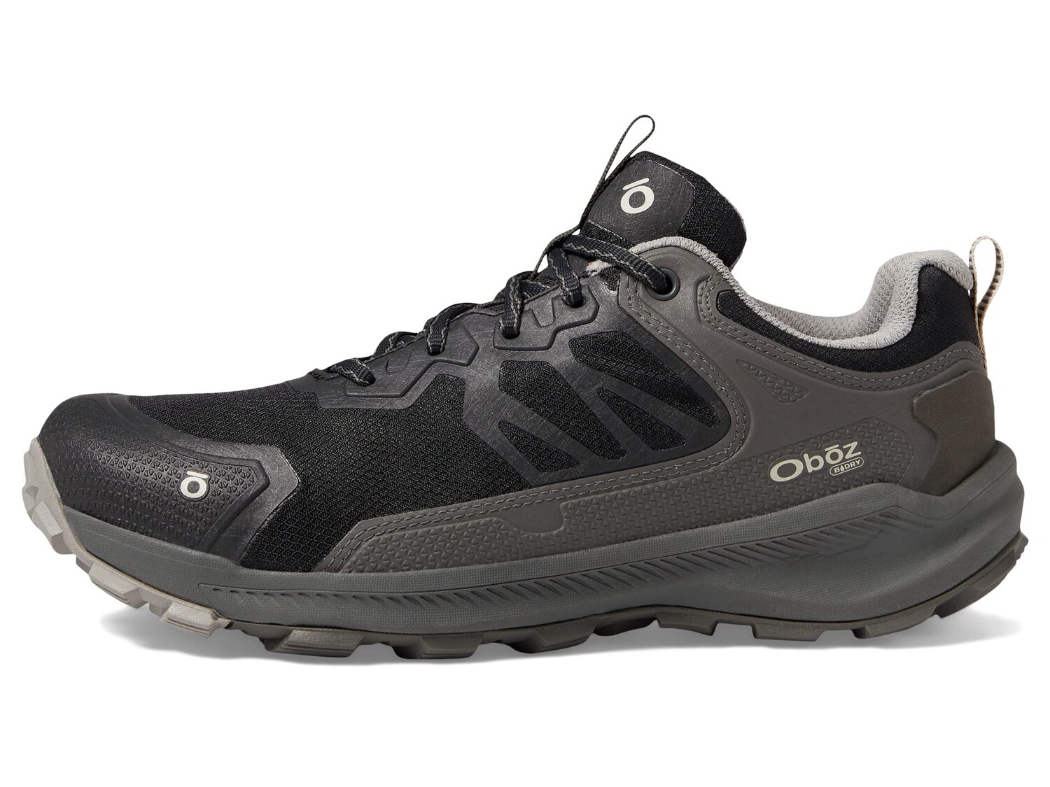 

Треккинговые кроссовки Oboz Katabatic Low B-Dry, черный/серый