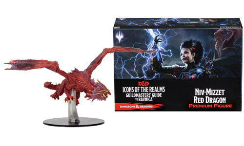 

Миниатюра WizKids/NECA D&D Icons of the Realms Miniatures: Guildmasters' Guide to Ravnica - Niv-Mizzet, Izzet Guildmaster Premium Figure