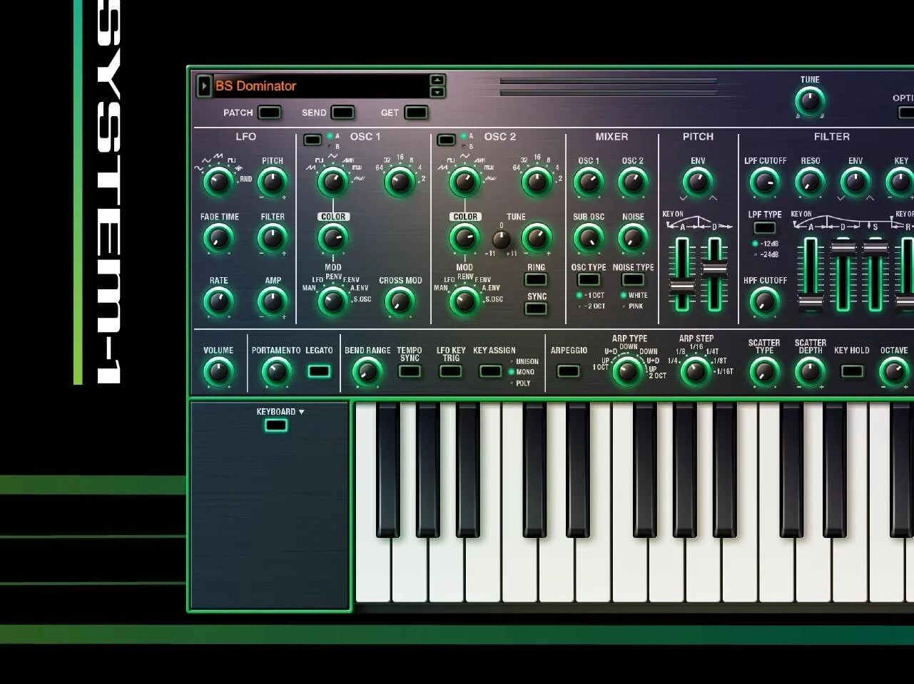 

Пожизненный ключ программного синтезатора Roland System-1