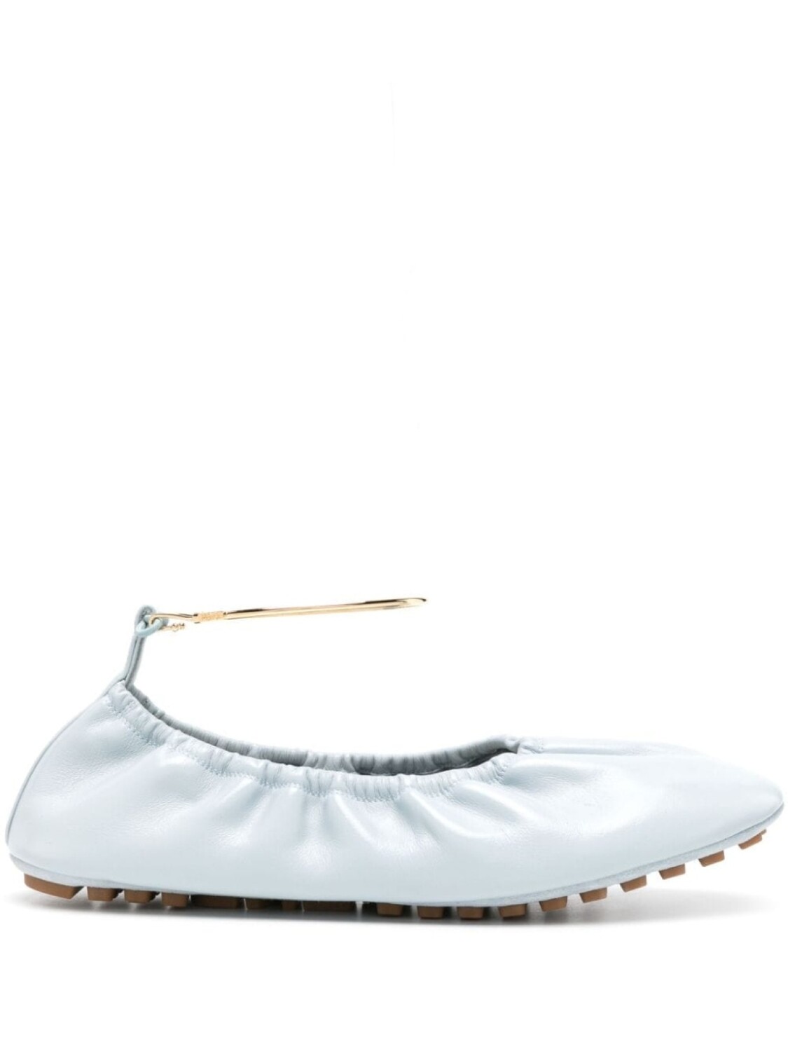 Кожаные балетки Filo FENDI, синий