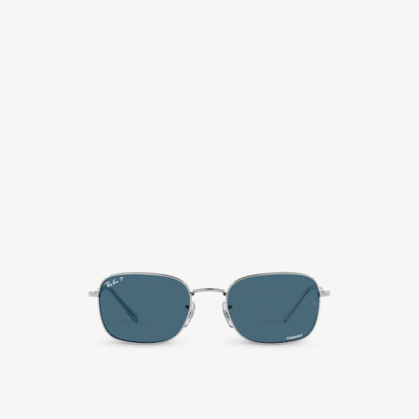 

RB3706 солнцезащитные очки в металлической оправе-подушке Ray-Ban, серебряный