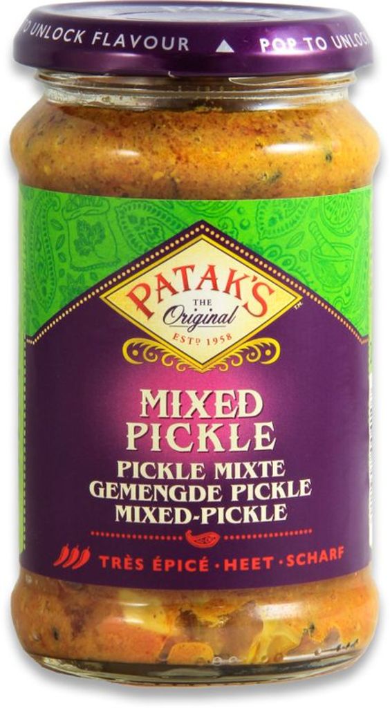 

[ 283г ] Patak'S Mixed Pickle Острый/пряный маринованный огурец с манго, лаймом и зеленым перцем чили