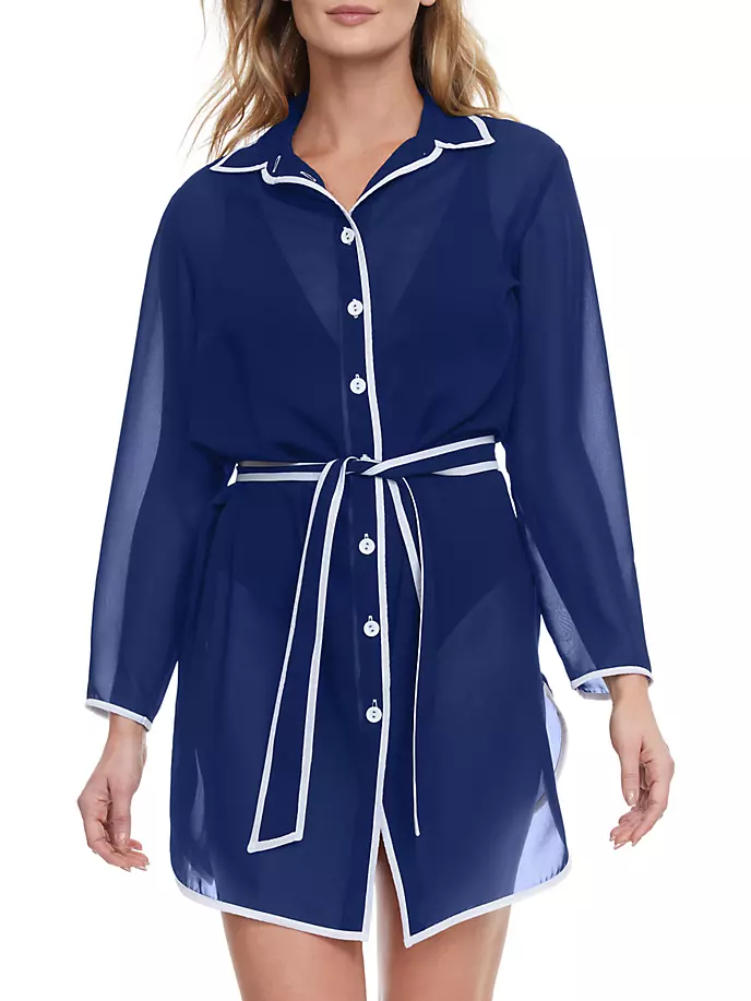 

Накидка с длинными рукавами Sail To Sunsets Gottex Swimwear, белый