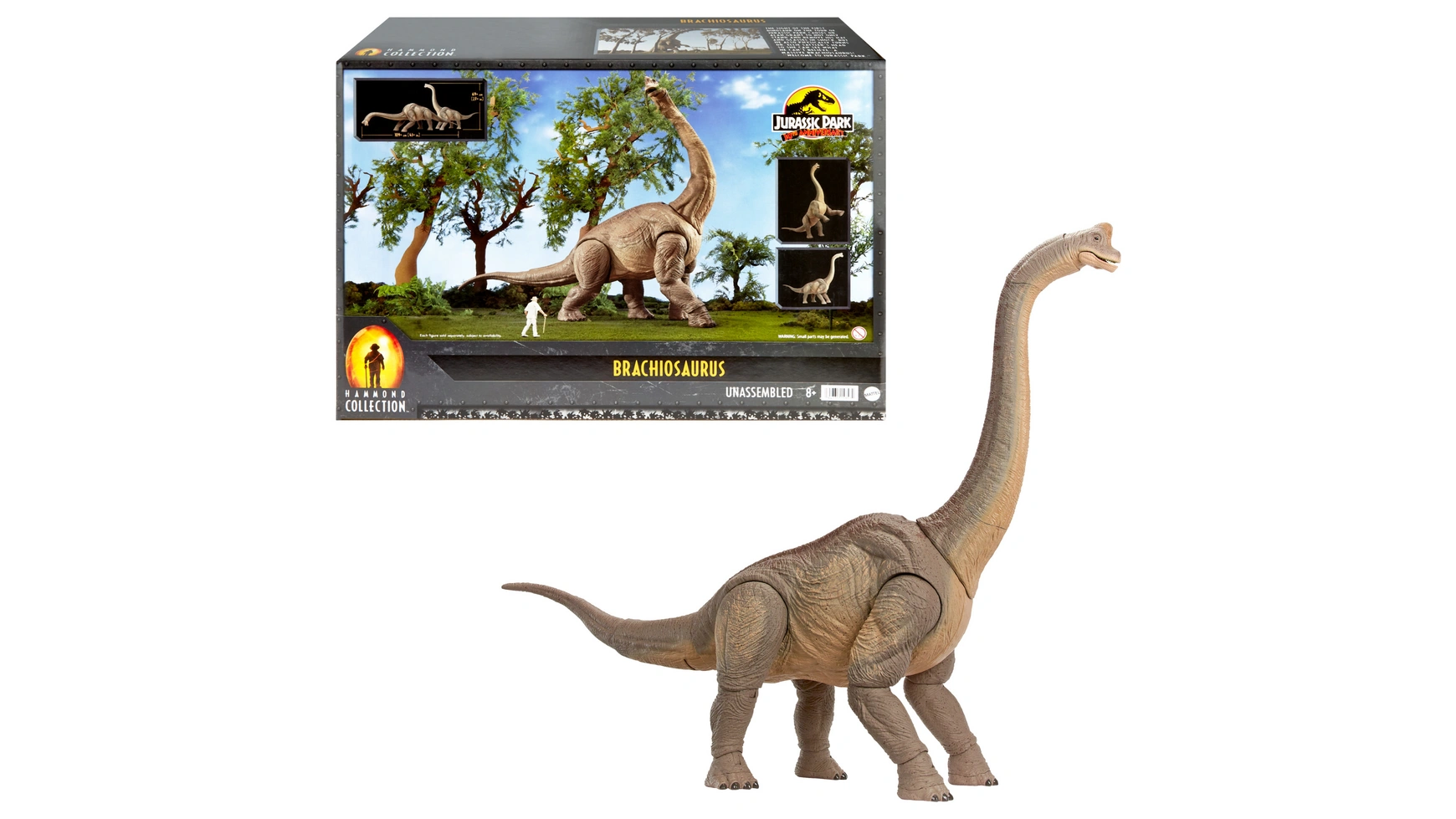 Мир юрского периода коллекция хаммонда брахиозавр Mattel набор мир юрского периода фигурка giganotosaurus блистер с наклейками альбом