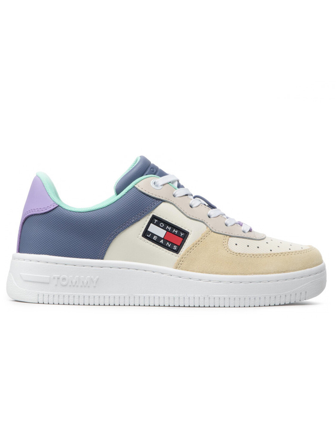

Tommy HILFIGER кроссовки Varsity Cupsole, бежевый/синий