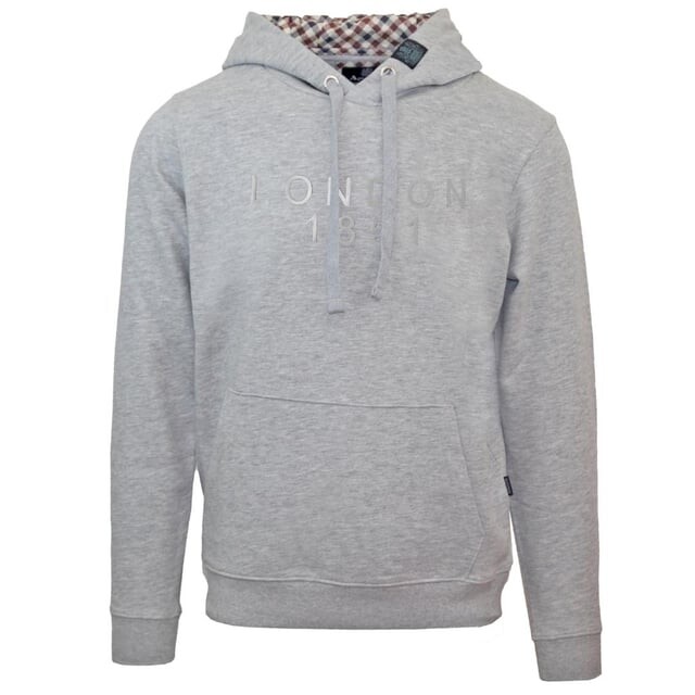 

Серая толстовка с логотипом Bold London 1851 Aquascutum, серый