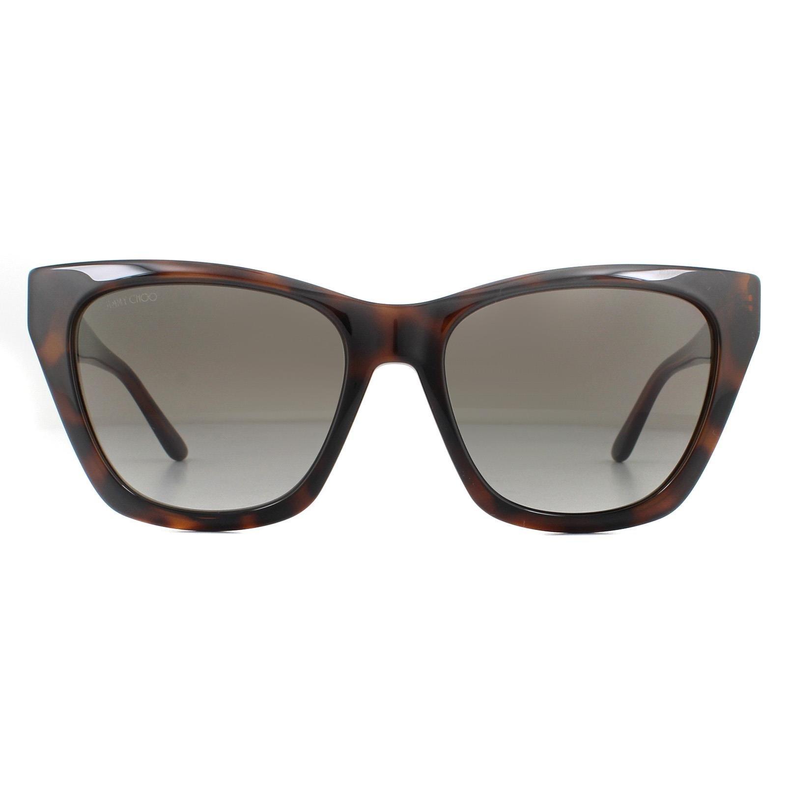 Коричневые солнцезащитные очки с градиентом «кошачий глаз» Гавана Jimmy Choo, коричневый jimmy choo chari s 9n4 ha