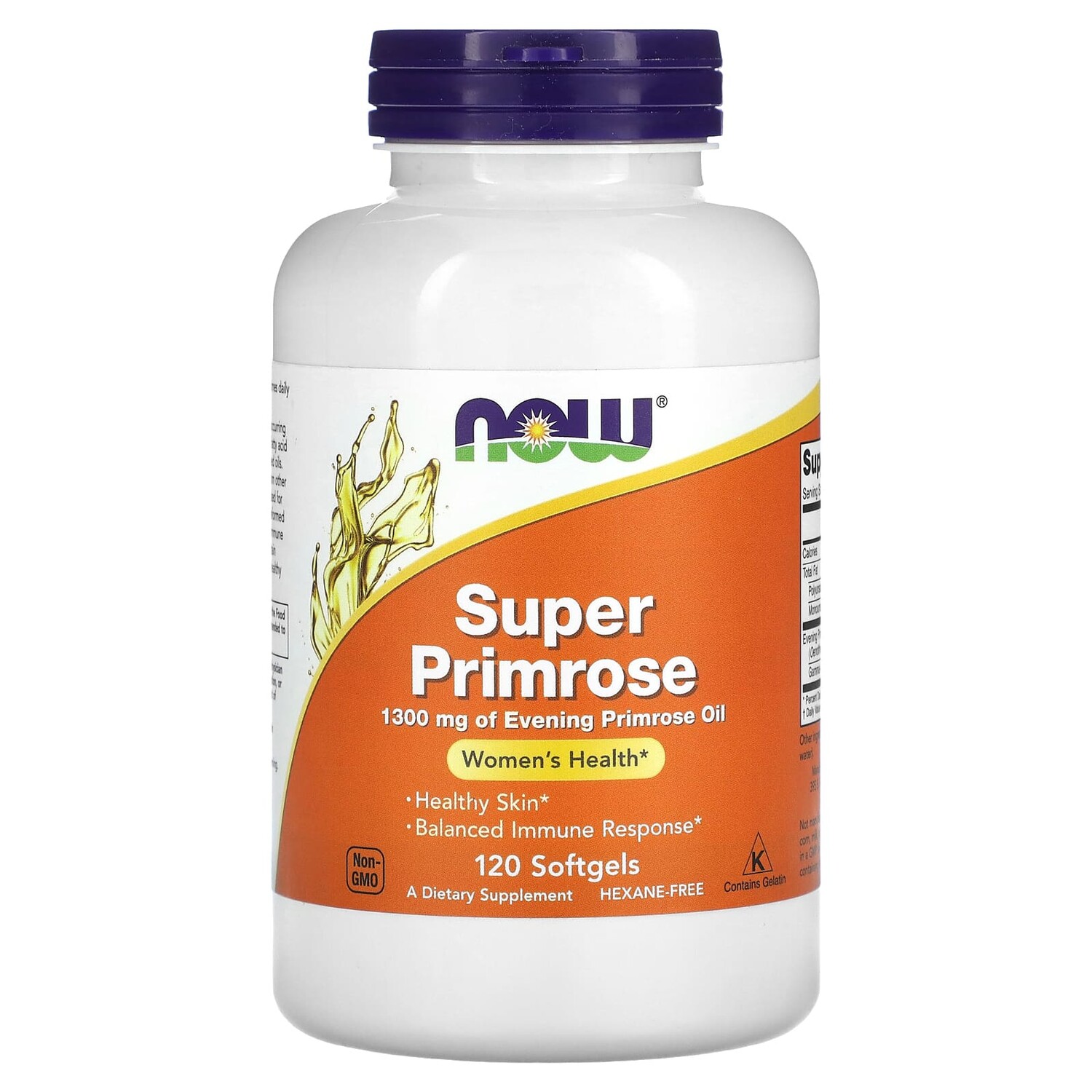 

Super Primrose, масло примулы вечерней, 1300 мг, 120 капсул, NOW Foods