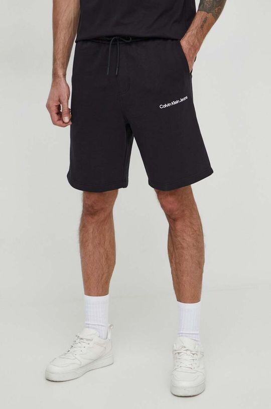 

Хлопковые шорты Calvin Klein Jeans, черный