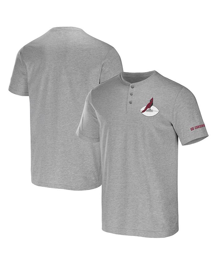 

Мужская футболка Hether Grey Arizona Cardinals Henley из коллекции NFL x Darius Rucker Collection Fanatics, серый