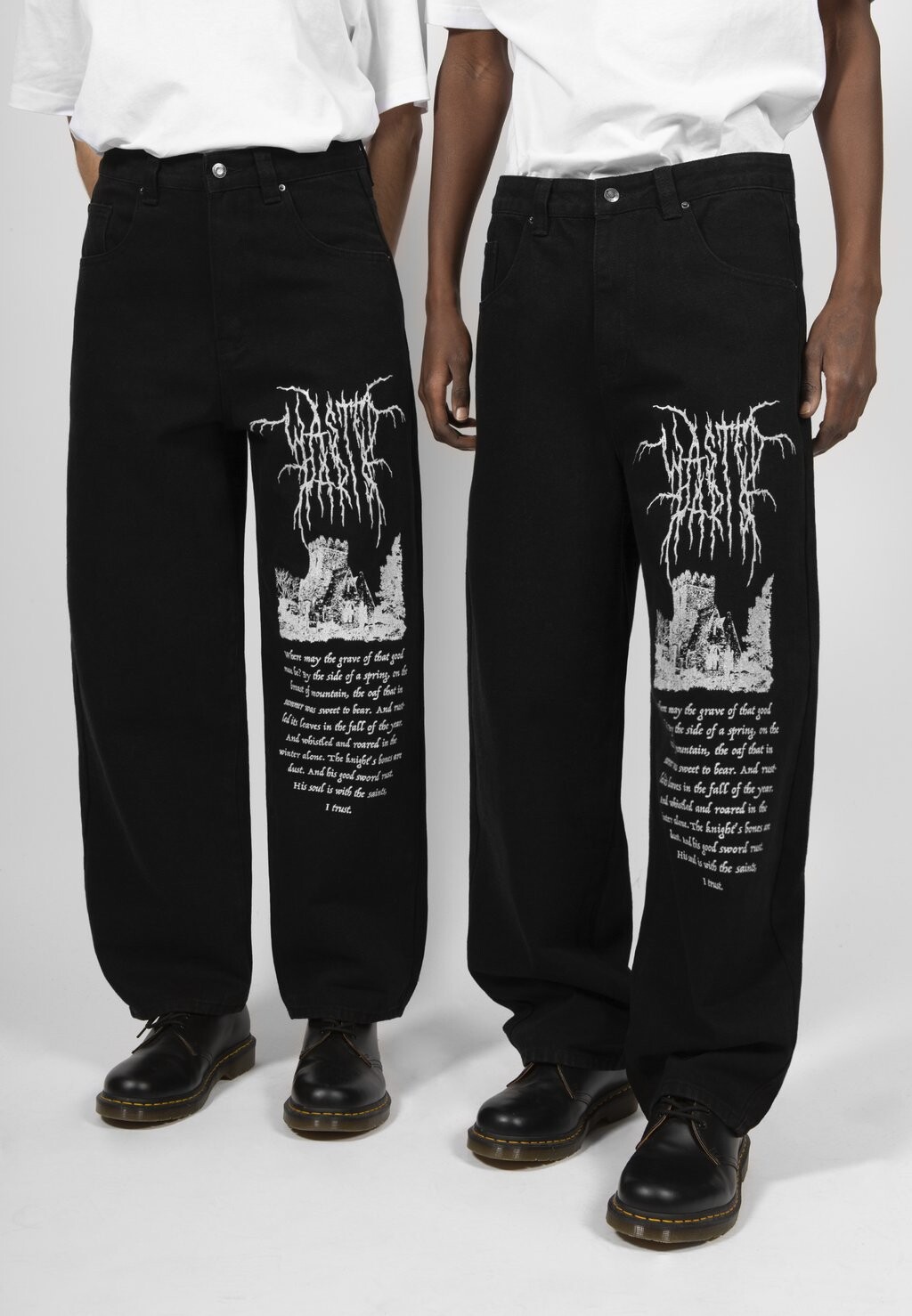 

Джинсы свободного кроя CASPER PANT RITUAL UNISEX Wasted Paris, цвет black