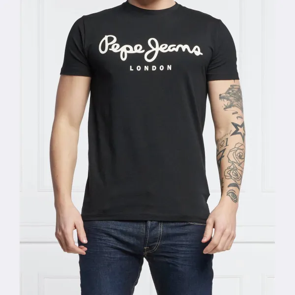 

Облегающая футболка Pepe Jeans London, черный