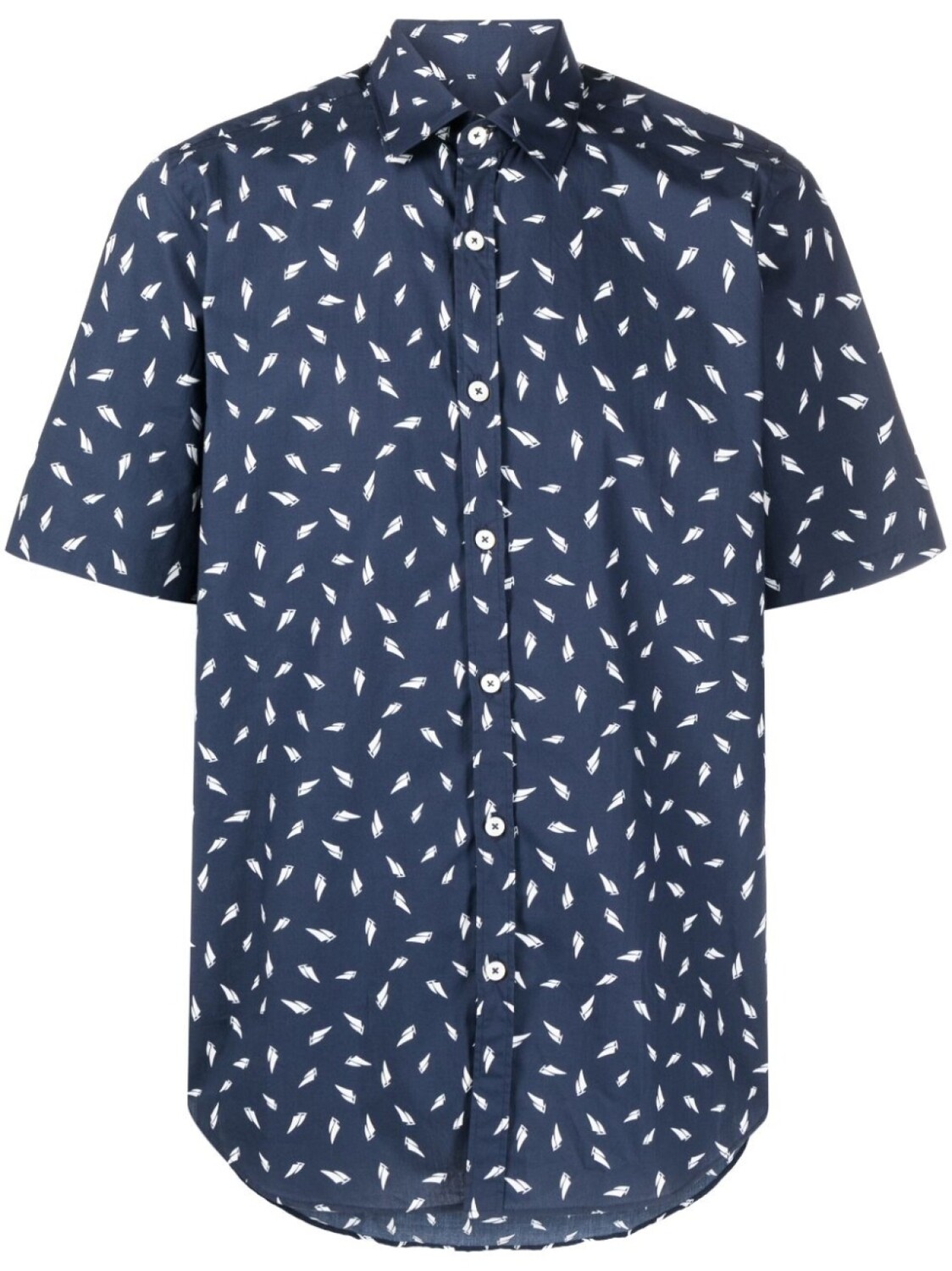

Canali рубашка с узором, синий