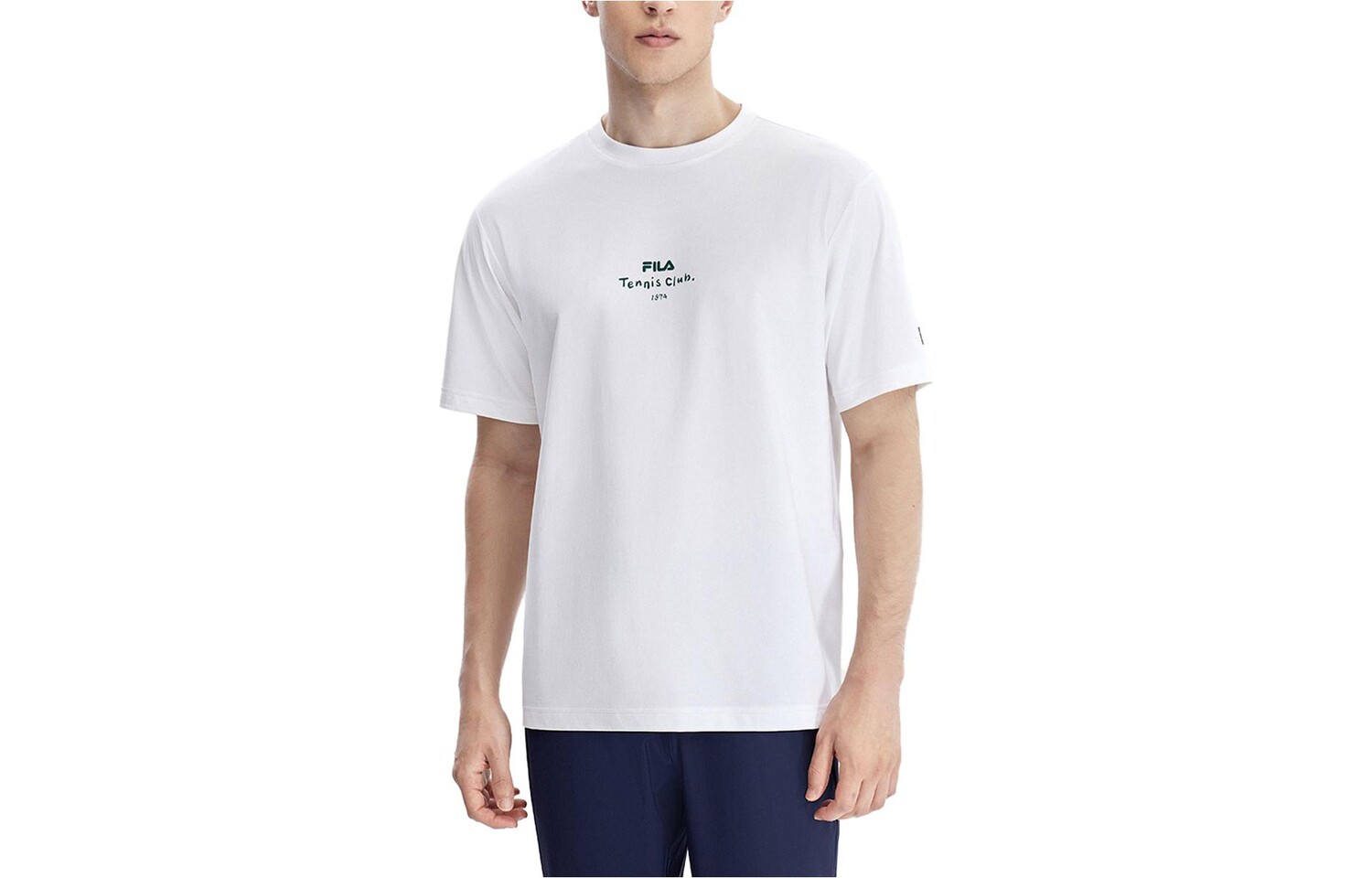 

Футболка мужская белая Fila, цвет Jade White