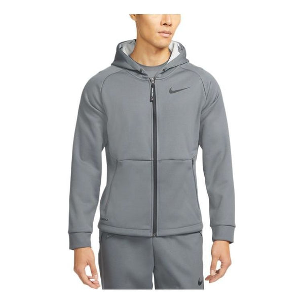 Куртка Nike logo zipped hooded jacket 'Grey', серый