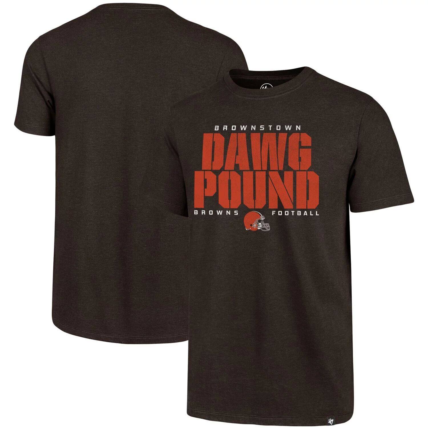 

Мужская коричневая футболка регионального клуба Cleveland Browns Dawg Pound '47, Коричневый
