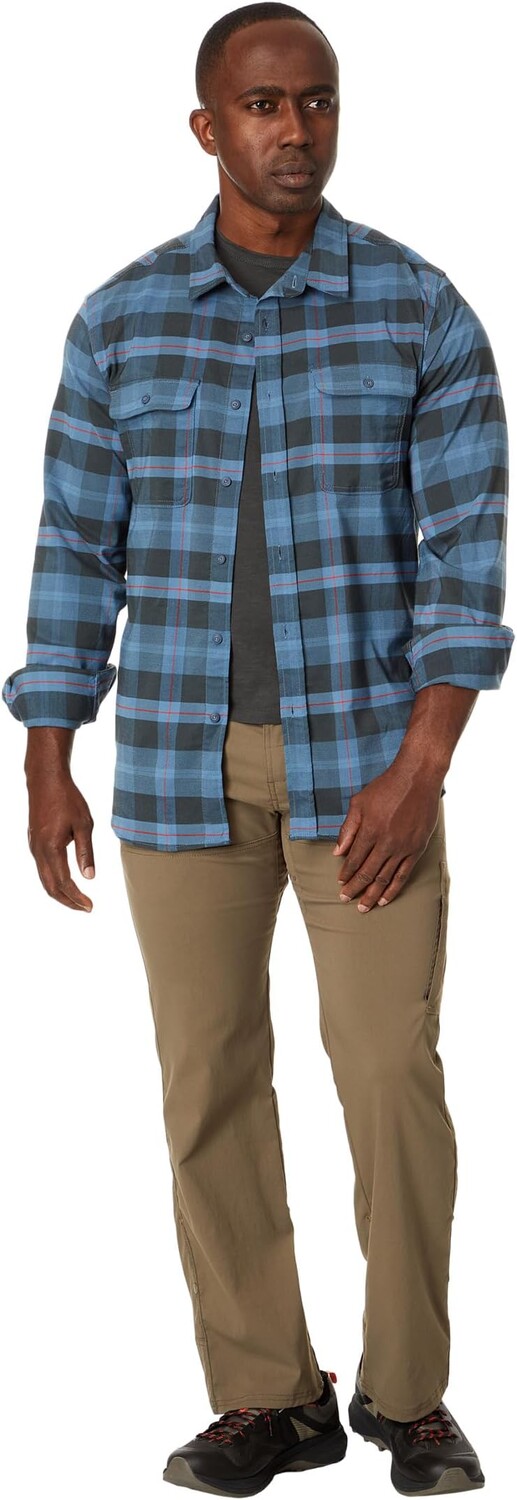 

Рубашка Great Valley Flannel Slim Fit Prana, цвет Nautical