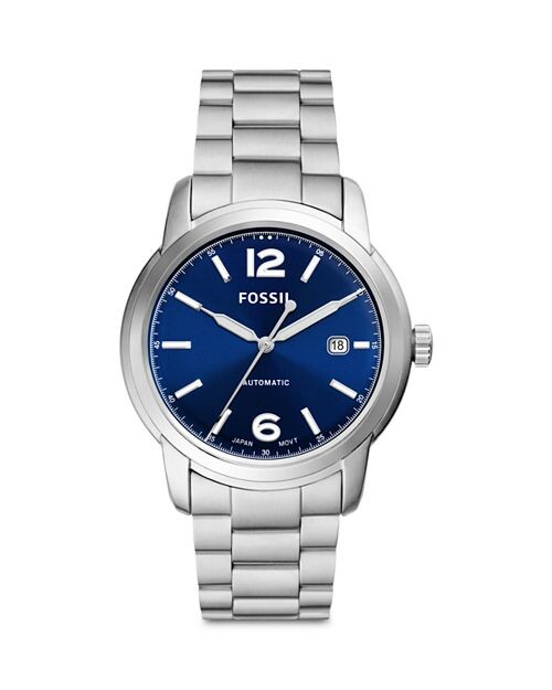 

Часы Heritage, 43 мм Fossil, цвет Blue