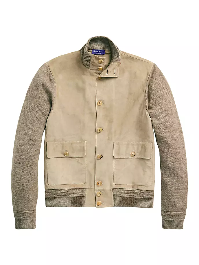 

Кашемировый кардиган на пуговицах Ralph Lauren Purple Label, цвет truffle melange