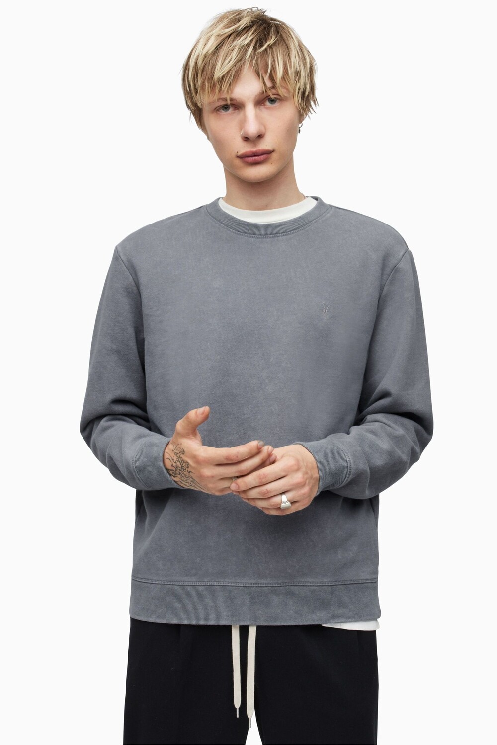 

Синий свитер AllSaints Saka с круглым вырезом All Saints, синий