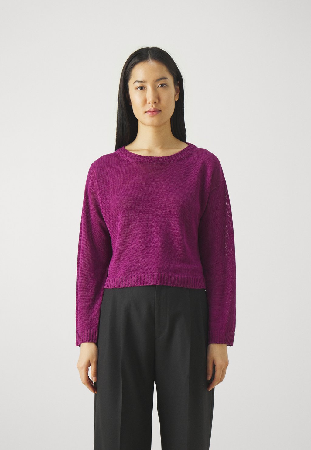Вязаный свитер NERINA WEEKEND MaxMara, цвет viola