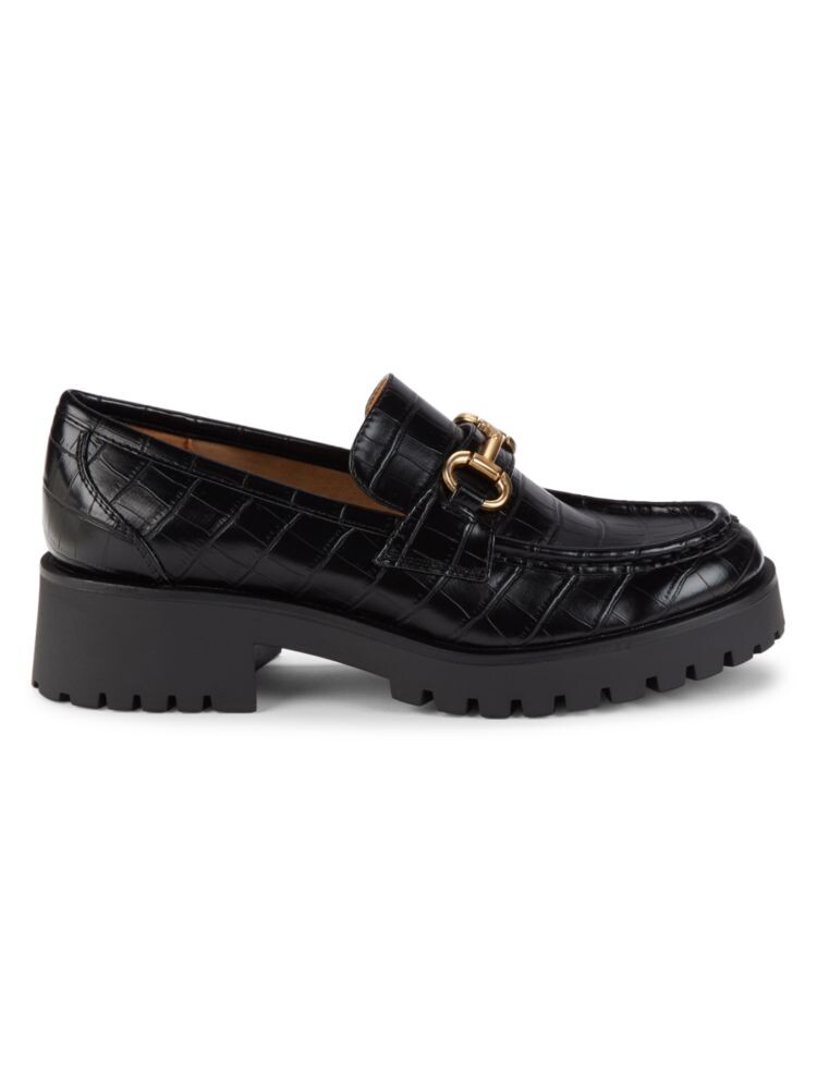 

Золотистые лоферы Nine West, черный