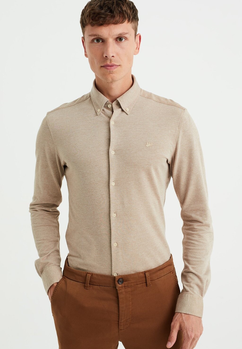 

Рубашка WE Fashion, цвет beige
