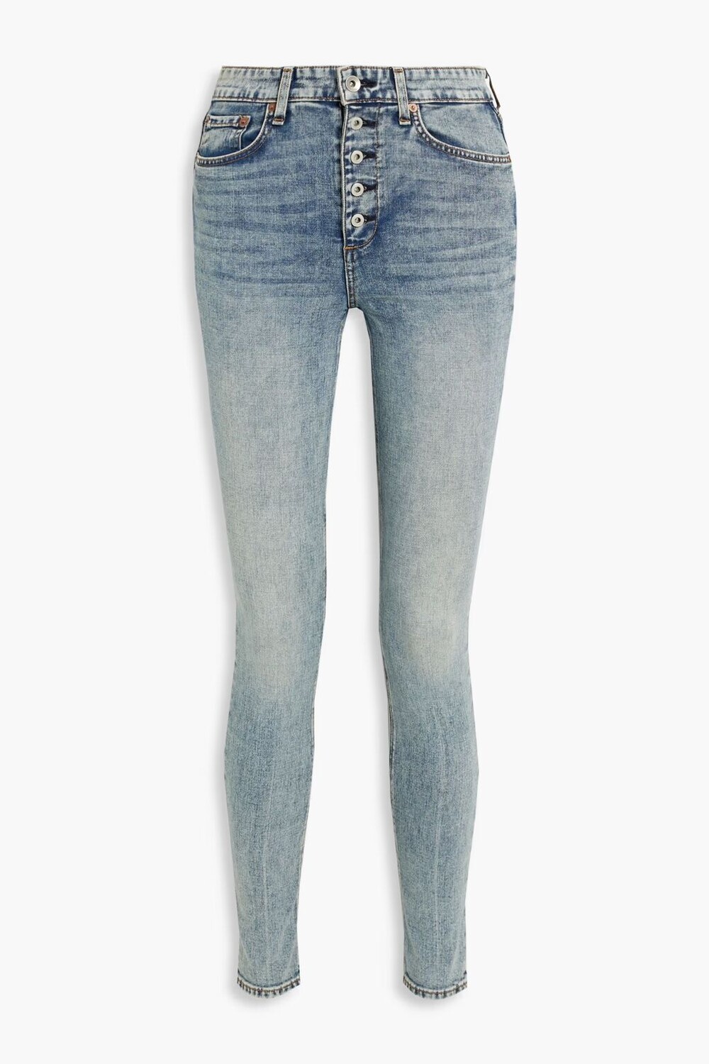 

Джинсы скинни с завышенной талией Nina Rag & Bone, легкий деним