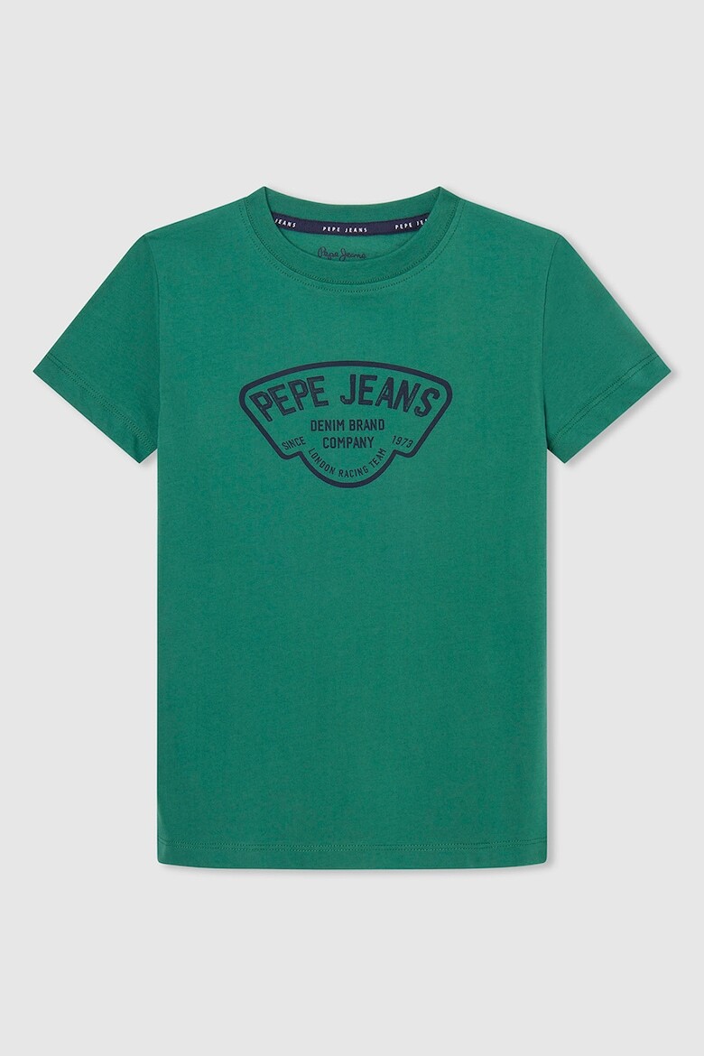 

Хлопковая футболка с логотипом Pepe Jeans London, зеленый