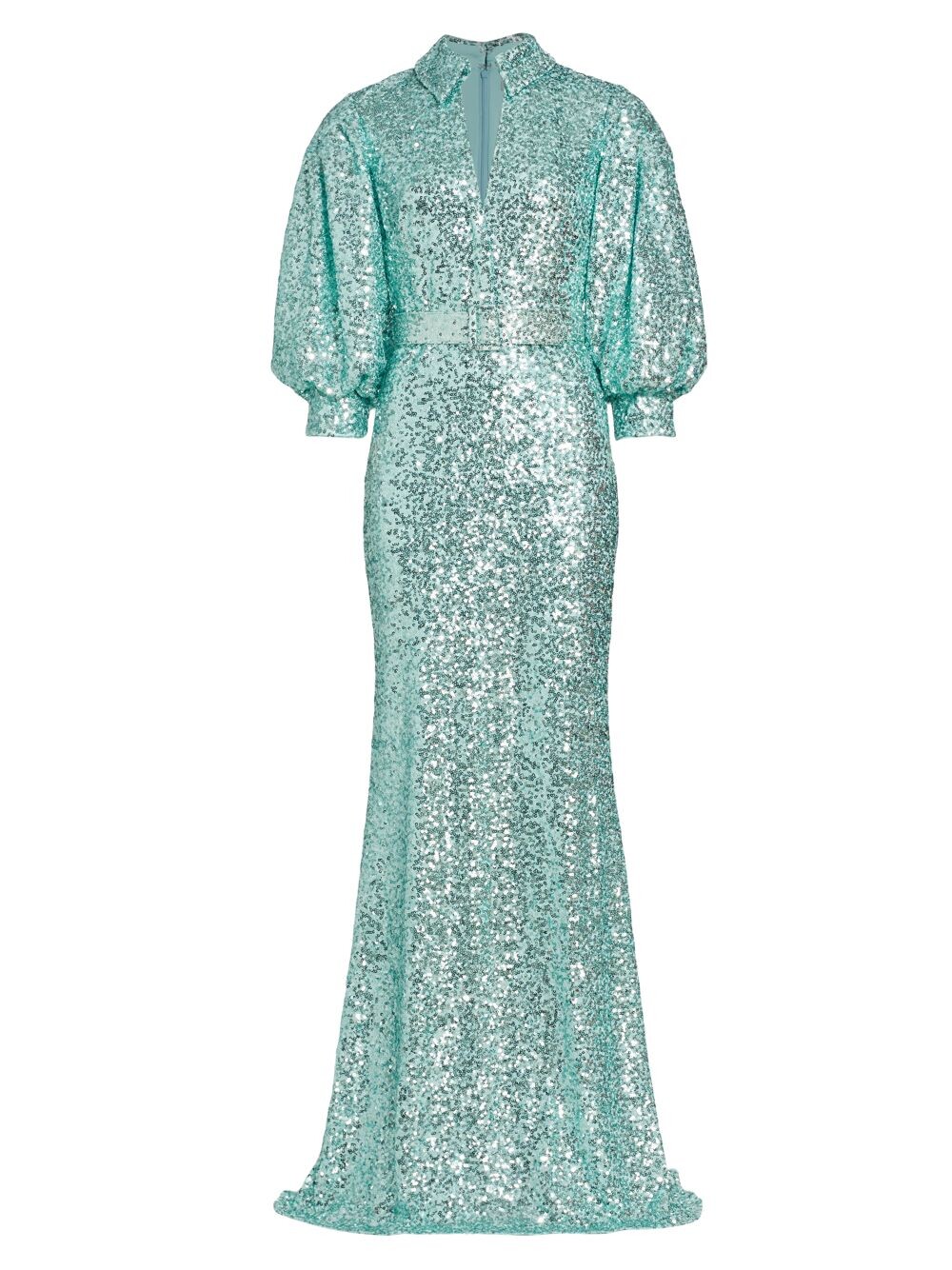 

платье-рубашка с пайетками Badgley Mischka