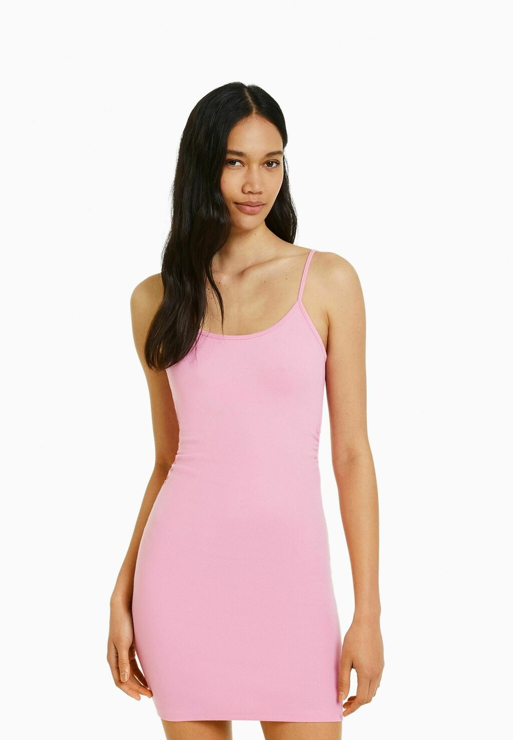 

Платье-футляр Bershka, светло-розовый