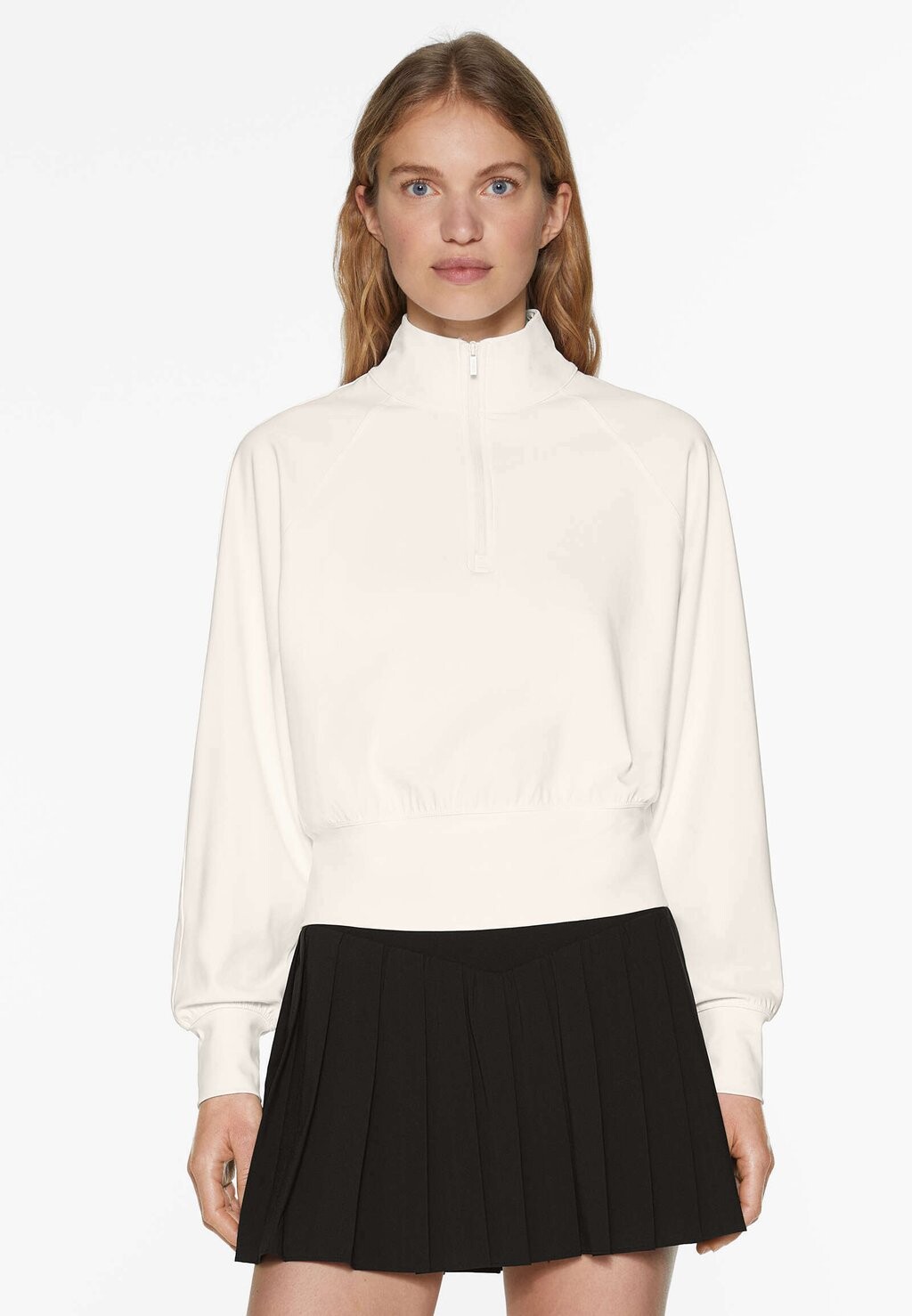 

Толстовка WITH HALF-LENGTH ZIP OYSHO, цвет stone