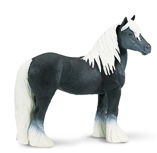 

Safari Ltd 150305 Тинкер - жеребец (GYPSY VANNER) 11,5х11см