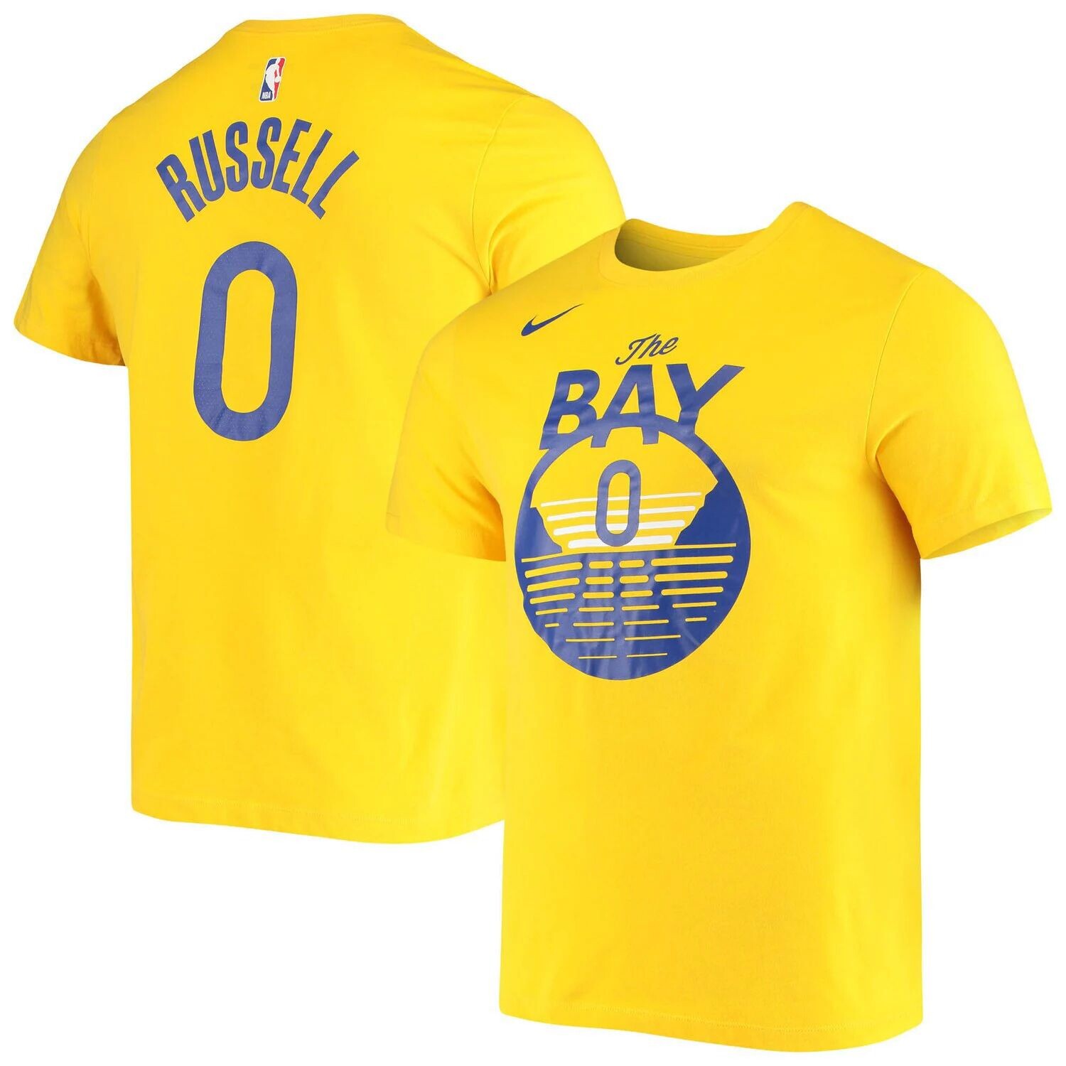 

Мужская футболка D'Angelo Russell Gold Golden State Warriors с именем и номером Performance Nike