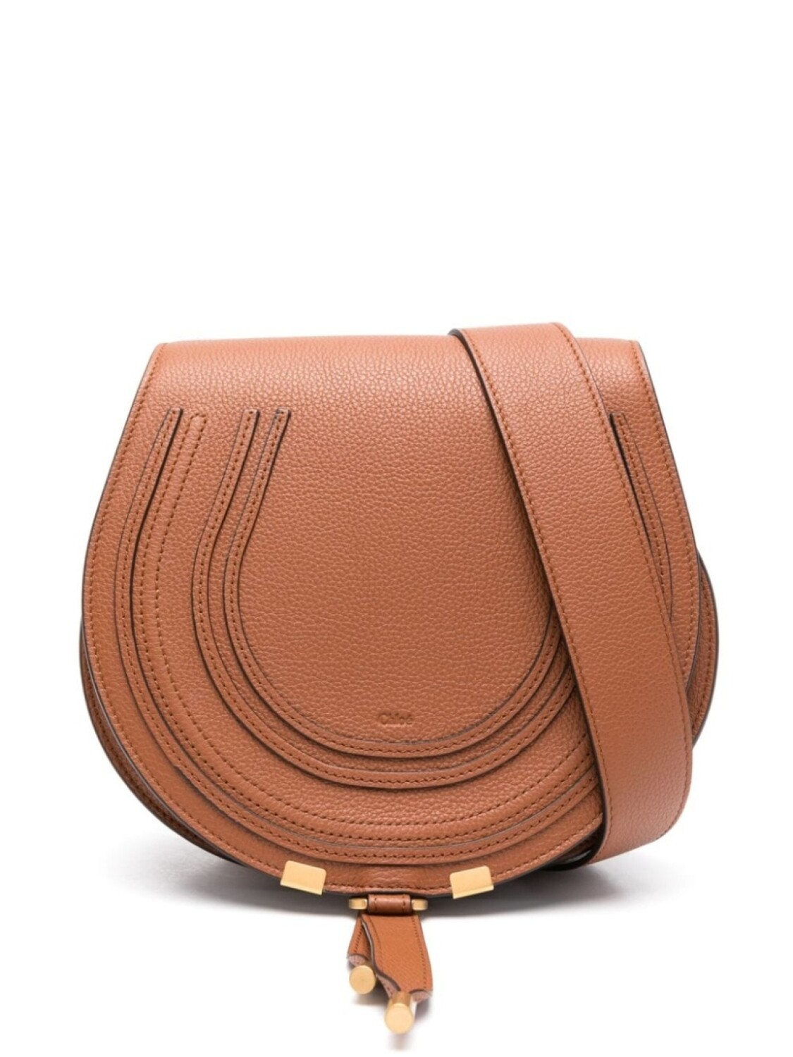 

Chloé сумка через плечо Marcie, коричневый