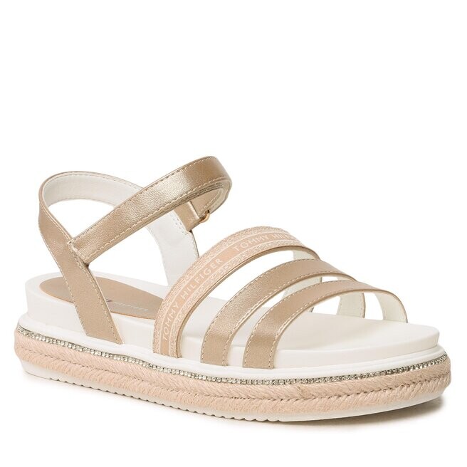 

Сандалии Tommy Hilfiger PlatformVelcro Sandal, золото