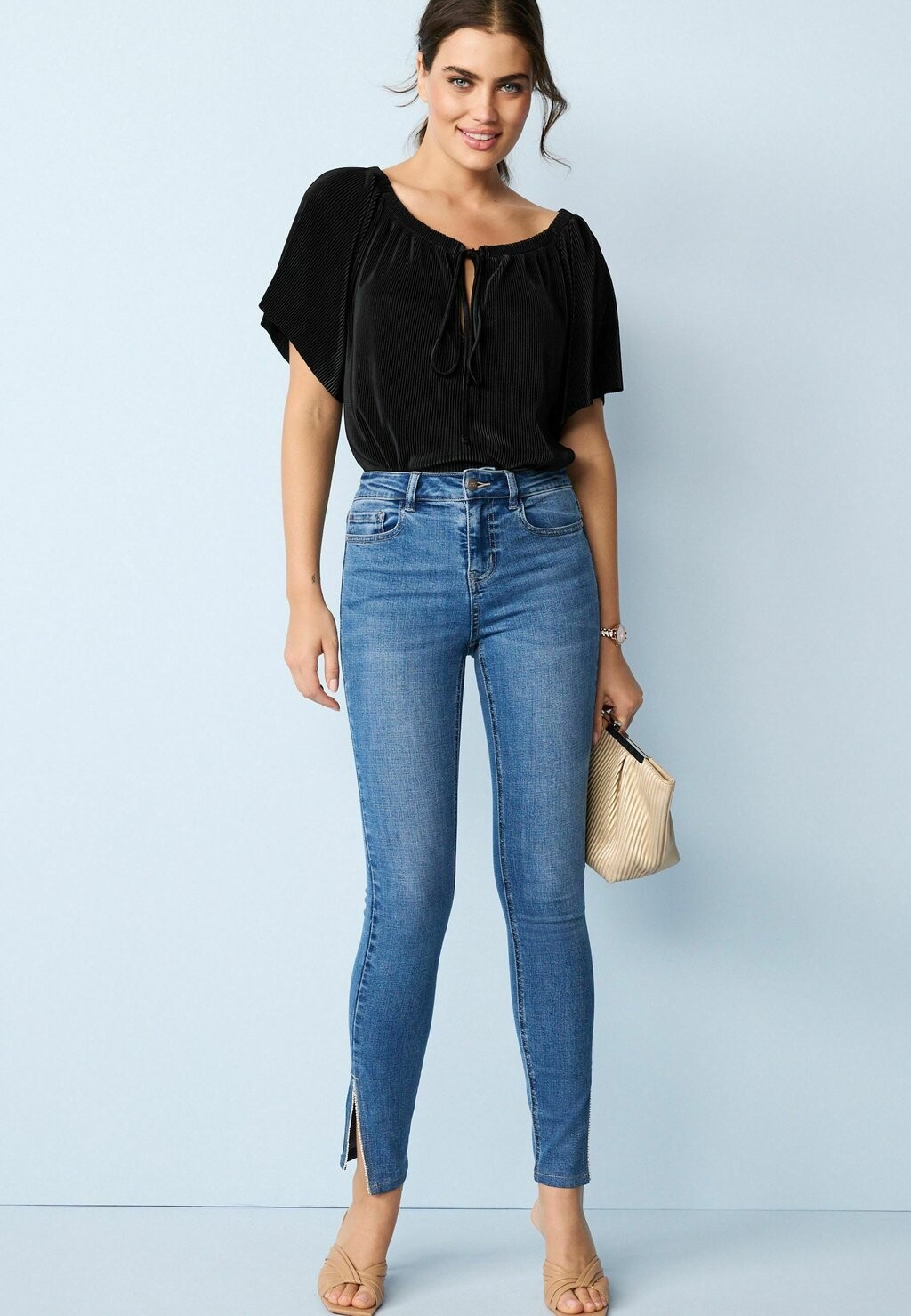 

Джинсы Skinny Fit Next, синий