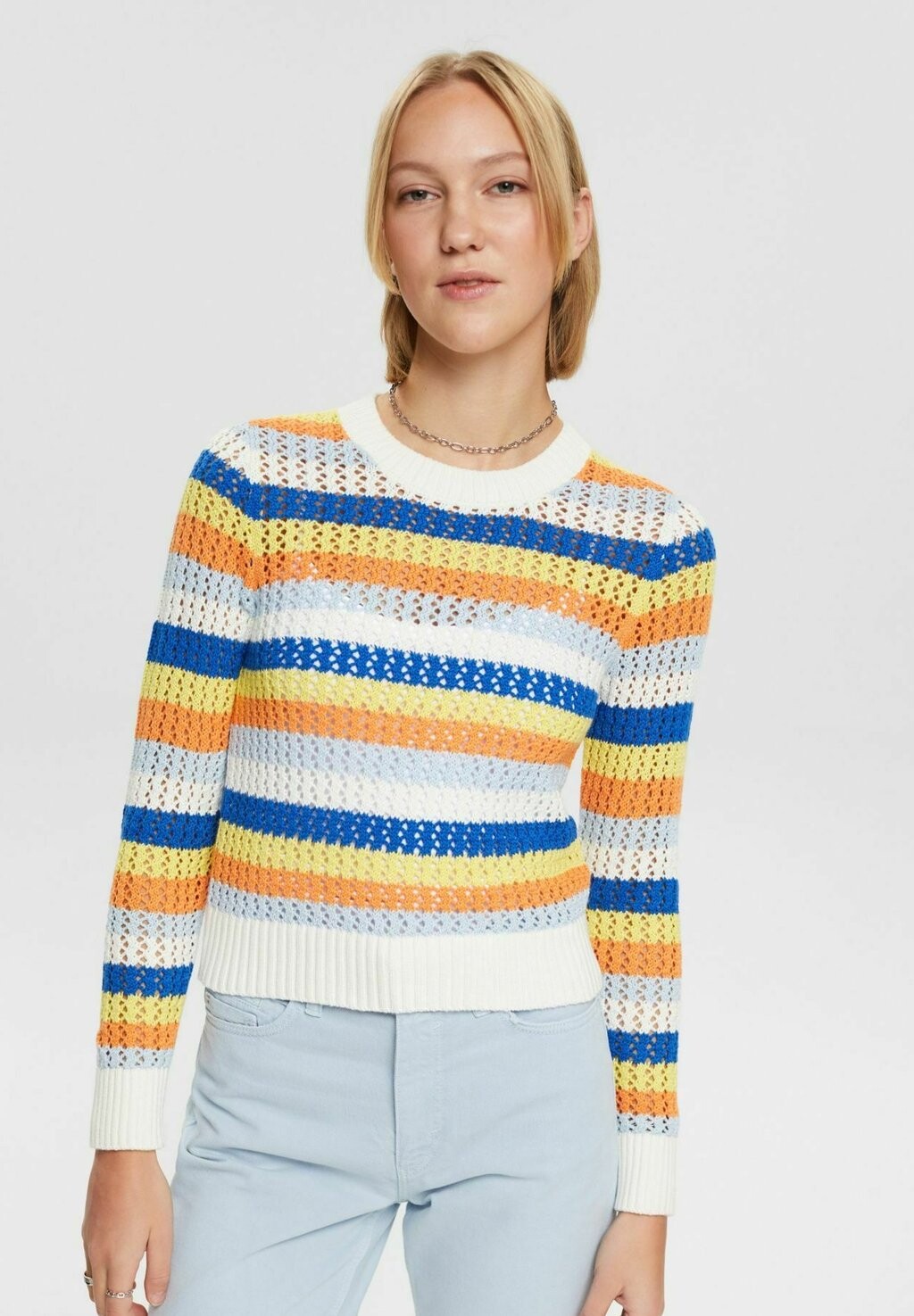 

Джемпер Esprit Sweaters, белая расцветка, Белый;серый