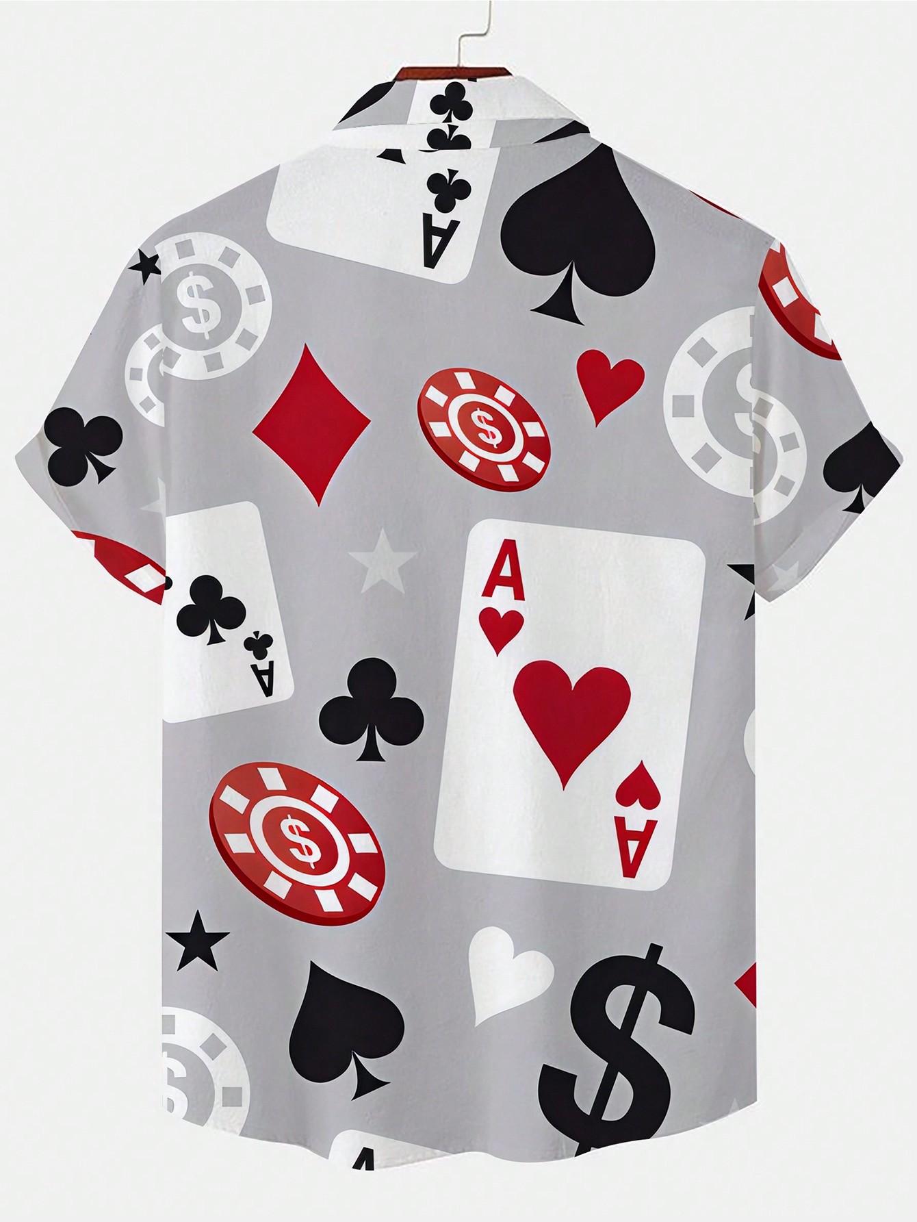 Мужская рубашка с коротким рукавом в цветных блоках и принтом покерных карт, многоцветный харгрейв кэтрин перри история игральных карт